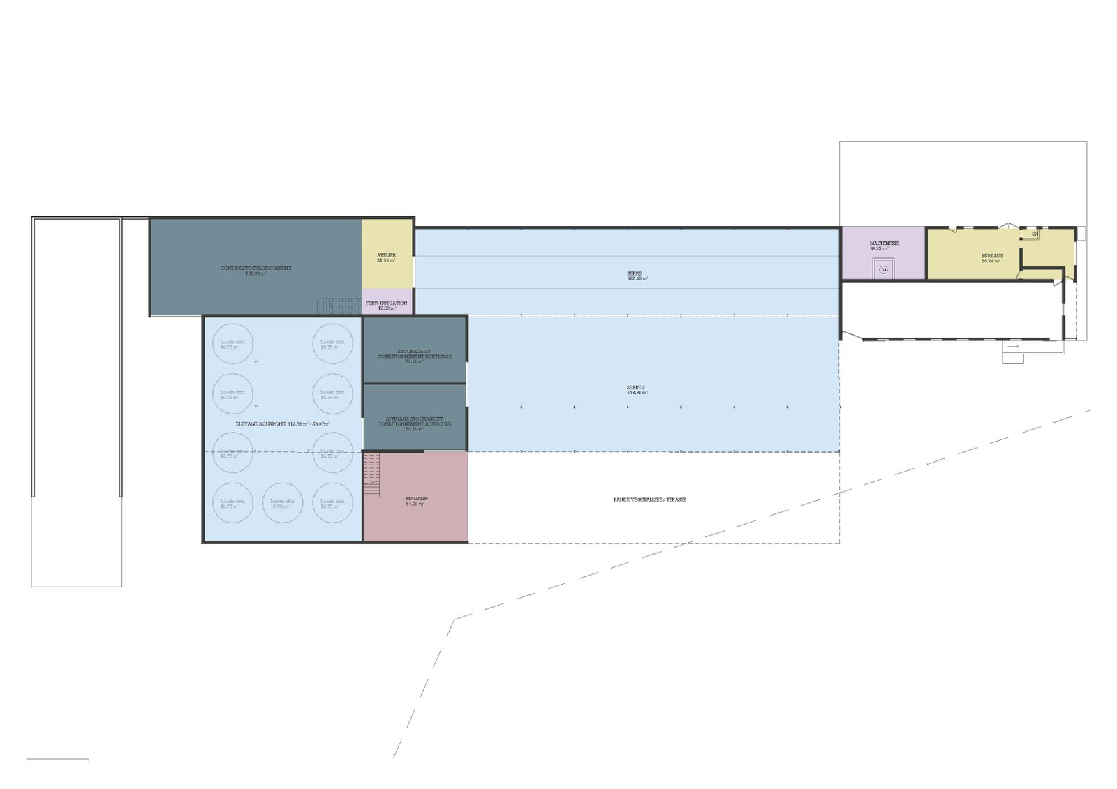 1000 Lieux — proposition B. RDC